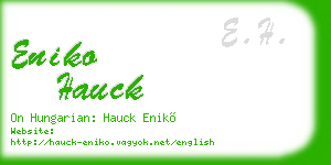 eniko hauck business card